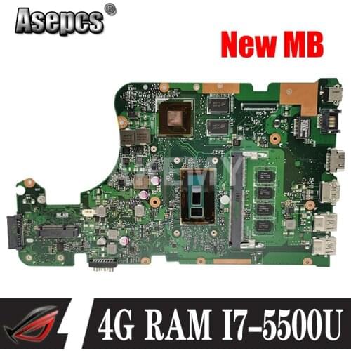 X555LJ LVDS MAIN_BD_4G/i7-5500CPU/AS 2G GPU mainboard REV3.6 For Asus X555LJ LB X555LF X555LD X555L VM590L laptop motherboard