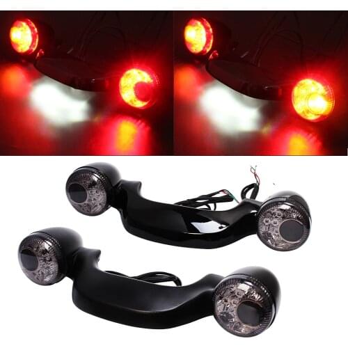 Motorcycle Rear Turn Signal Brake Light Bar Fit For Harley Touring Street Glide Road King 2010-2020
