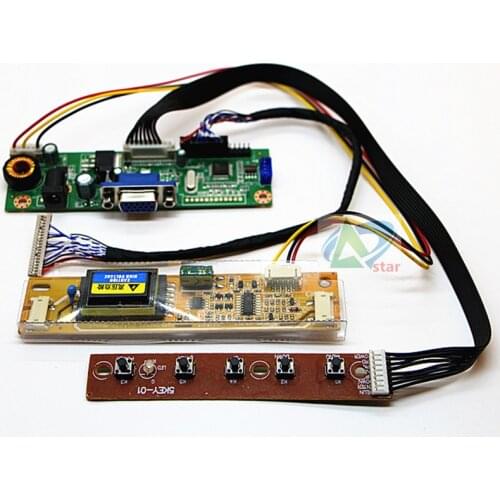 15 inch HSD150MX15/17 SVA150XG10TB 1024x768 LCD Screen DIY a monitor controller board Kit RTD2270L Driver Board 20pin LVDS Cable