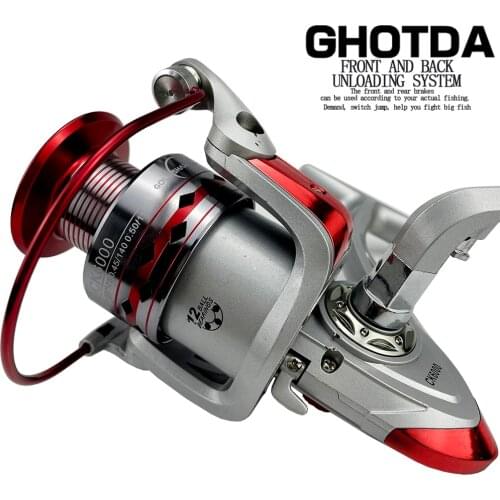 1000-6000 Spinning Fishing Reel Metal Spool And Handle Wheel Fishing Right Left Reel