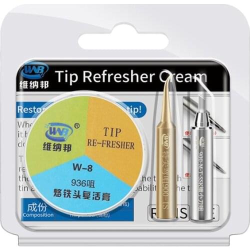 3 IN 1 900M-T Solder Soldering Iron Tips With Soldering Tip Refresher Resurrection Cream Welding Sting BGA Rework Tools