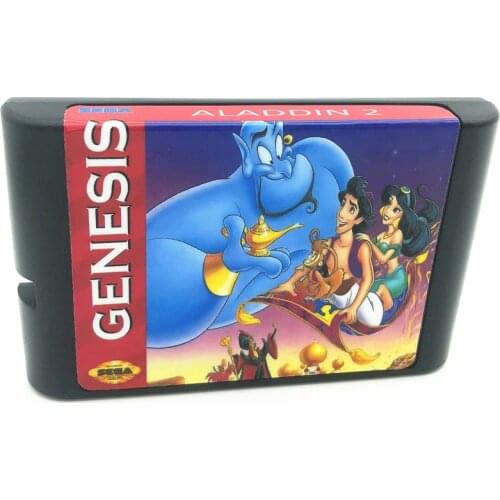 Aladdin 2 For SEGA GENESIS & Mega Drive 16 Bit Video Games Conosle