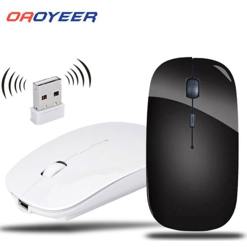 2.4G Computer Wireless Mouse with USB Receiver Laptop Notebook Ultra Thin Mouse USB Optical Mice For Laptop PC
