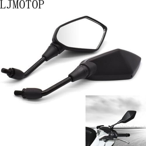 Motorcycle Side Mirrors Racing Sport Bike Rear View Mirror For Honda CBR F4 F4i/RC51/ RVT1000 DD250E/300/350 HYOSUNG GT Carbon