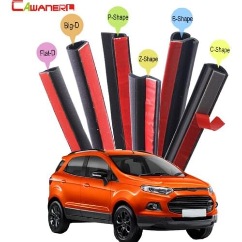 Cawanerl Rubber Car Seal Sealing Strip Kit Weatherstrip Noise Insulation For Ford Freestyle Galaxy Taurus X S-Max EcoSport