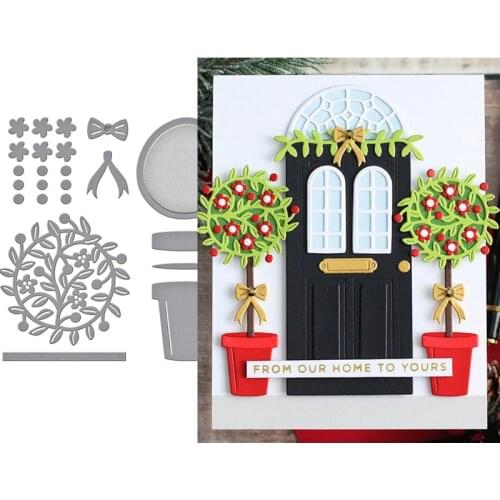 CH 2021 New Arrival Presell Open-House Topiary Metal Cutting Dies For Scrapbooking DIY Cards Stencil Paper Craft Handmade Album