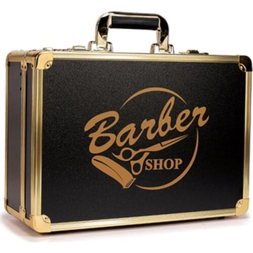 New men luxury hairdressing suitcase Cosmetic case password lock luggage hair stylist carry on toolbox storage box portable case