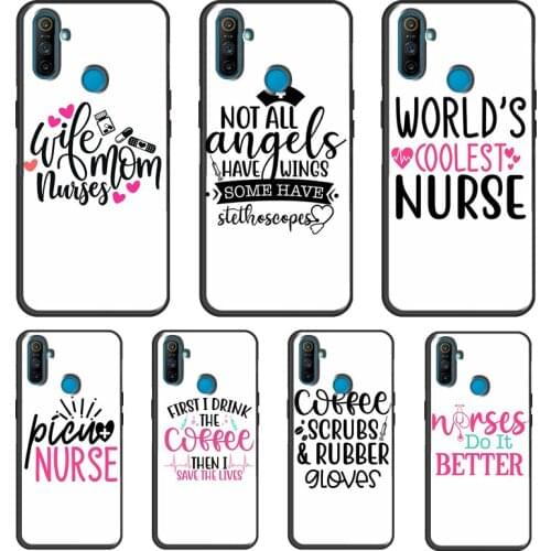 NURSING NURSE INSPIRED MEDIC For OnePlus 9 Pro 7 8 Pro 8T Nord 9R Case For Realme 8 Pro C3 C21 GT Neo 6 7 Q3 Pro Cover