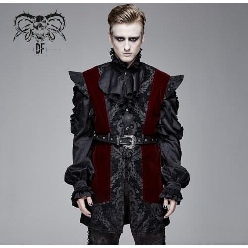 Devil Fashion Mens Gothic Vintage Dress Vest Victorian Renaissance Party Evening Dinner Waistcoat Jacket
