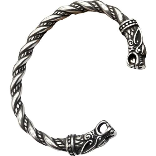 Gothic Titanium Steel Dragon Bracelet Jewelry Fashion Accessories Viking Bracelet Men Wristband Cuff Bracelets for Women Bangles