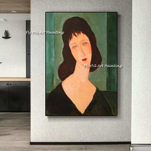 Handmade Amedeo Modigliani Christina Canvas Paintings On The Wall Art And Portrait of the Woman Art Pictures Home Decor
