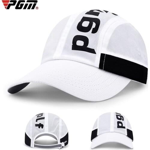 PGM Golf Cap Men Women Sports Hat Unisex 3D Embroidery Breathable Baseball Cap Adjustable Golf Sun Visor Anti-UV Sun-Protection