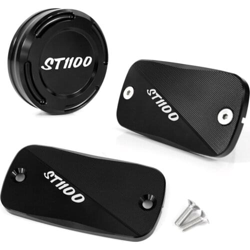 For Honda ST1100 1991-2003 CNC Front and Rear Brake Front Clutch Brake Fluid Cap Reservoir Fluid Plug Motorcycle Aluminum