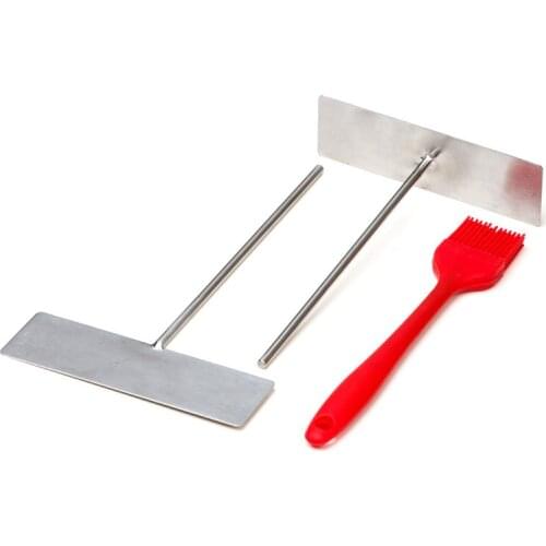 Stainless steel spatula Pancake tool Scraper rake Egg cake scraper Pancake knife Cake knife Pancake grab tool kitchen items bbq