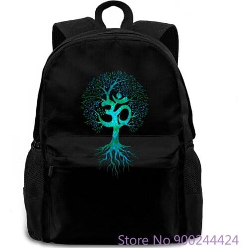 Men T Om Tree of Life Black Europe Fabric Slim Fit Thanksgiving Day Clothes Birthday Gift backpack