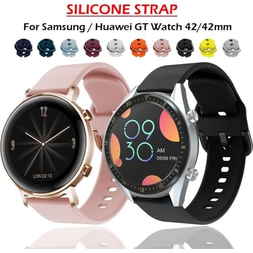 Soft Silicone Strap Bracelet for Huawei Watch GT2 42MM 46MM GT 2E Smart Watch Sport Wrist Strap Replacement Band accessories