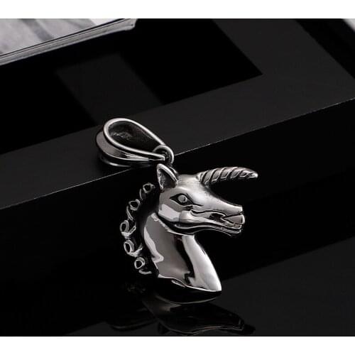 New jewelry pendants Titanium steel dream Pegasus good luck pendant titanium steel