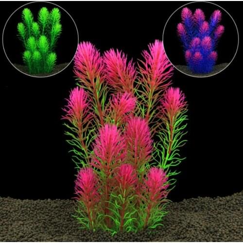 New Pine String Shape Fish Tank Plants Decoration Plastic Aquarium Artificial Water Grass Plant Ornament For Aquarium Fish Tank