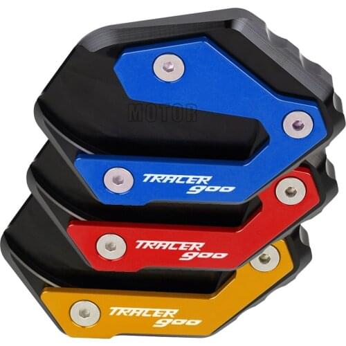 Motorcycle Kickstand Foot Side Stand Extension Pad Support Plate For Yamaha TRACER 900 GT 2014-2020 2020 2019 18 TRACER900 logo