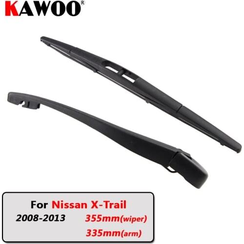 KAWOO Car Rear Wiper Blade Blades Back Window Wipers Arm For Nissan X-Trail Hatchback (2008-2013) 355mm Auto Windscreen Blade