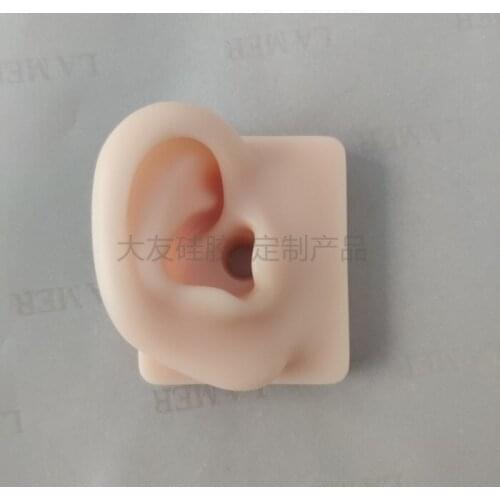 Ear acupuncture massage teaching Simulation soft silicone ear model