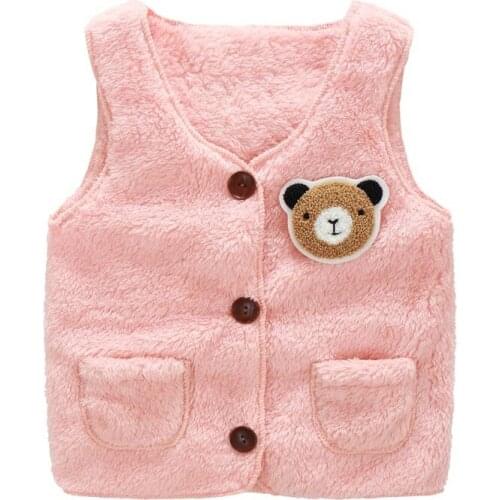 High Quality 2020 Autumn winter Kids Vest Thick Plush fleece Warm Childrens Waistcoat boys girls Baby cardigan Clothes 2-7 Year