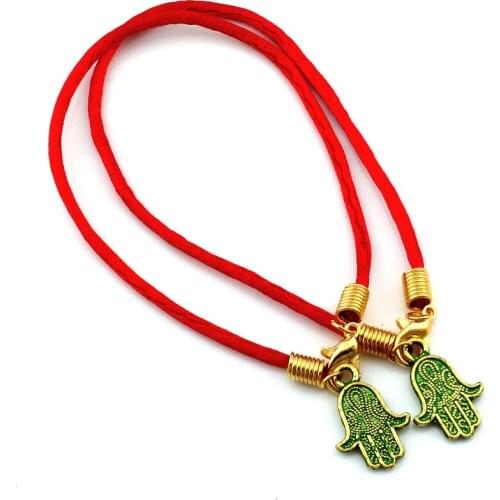 100Pcs Kabbalah Hand Charms Red String Good Luck Bracelets Men And Women Lucky Bracelets C-83
