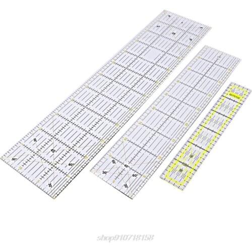 30/45/60cm Quilting Sewing Patchwork Ruler Cutting Tool Thick Transparent DIY J21 21 Dropshipping