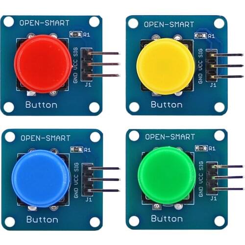 OPEN-SMART 4PCS Big Key Button Module kit Active High Level OUTPUT for Arduino Nano Pro Mini