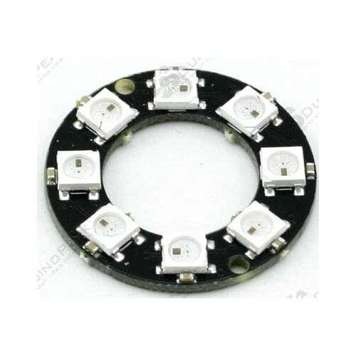 8 Bits 8 X WS2812 5050 RGB LED Ring Lamp Light with Integrated Drivers