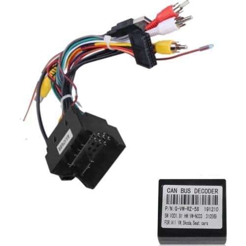 Power Wire Adapter Connector Male Adaptor cable For ISUDAR/VW/Volkswagen/MQB/Golf 7 Platform Car DVD just fit for ISUDAR Android