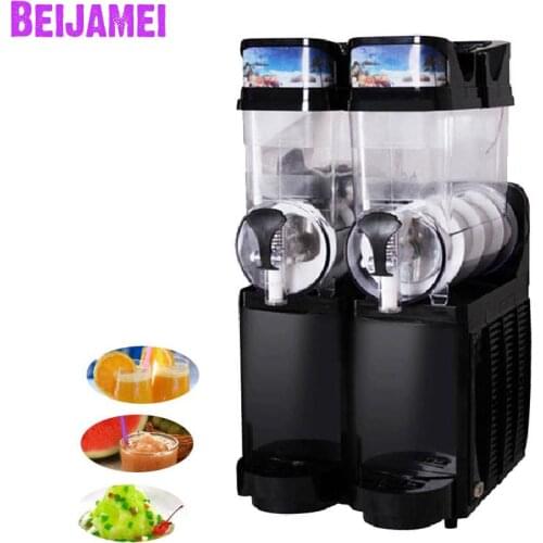 Beijamei Factory price two cylinder slush slushy machines commercial industrial snow melting cold drink machine
