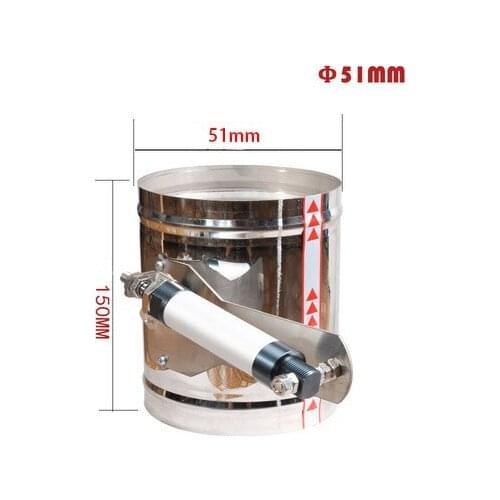 Stainless Steel 201 Damper Air Valve Motorized Check Valve for 3/4/5/6/8inch Pipe Pneumatic damper