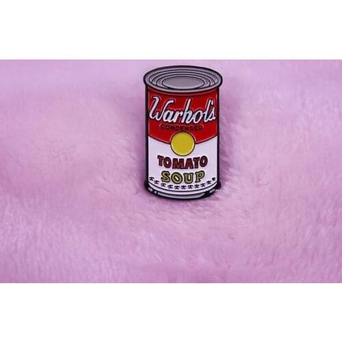 Warhol Campbell&rsquo Soup Cans Enamel Pin