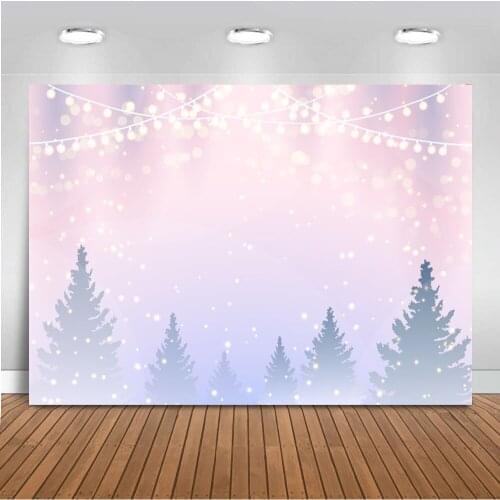 Photography backdrop Christmas Background for Photo Studio Winter Pine Photocall Gliiter Bokeh Children Portrait Back Drop Prop