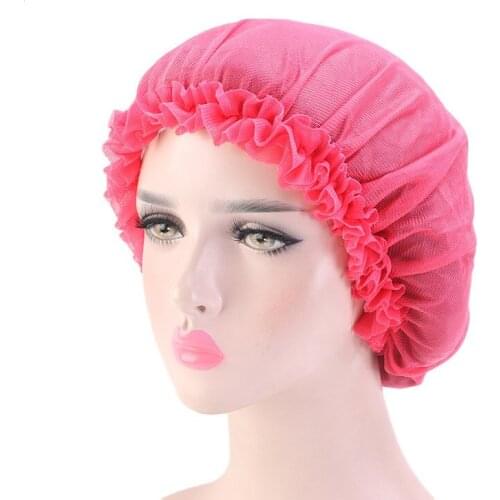 Bonnets For Women Hip Hop Night Sleeping Cap Headwrap Elastic Band Headwear Girls Street Head Cover Beanie Hat Soft Chemo Turban