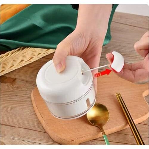 Grinder Chopper Pull String Food Chopper High Speed Vegetable Twist Shredder Manual Meat Garlic Cutter Kitchen Gadget
