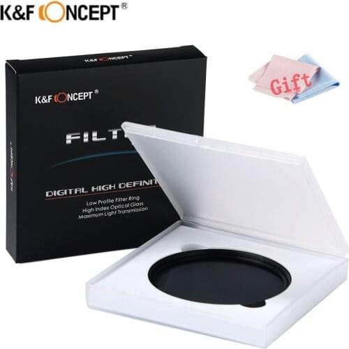 K&F CONCEPT ND2-400 nd filter 37/40.5/43/46/49/52/55/62/67/72/77mm Adjustable Neutral Density Fader Variable Camera Lens Filter
