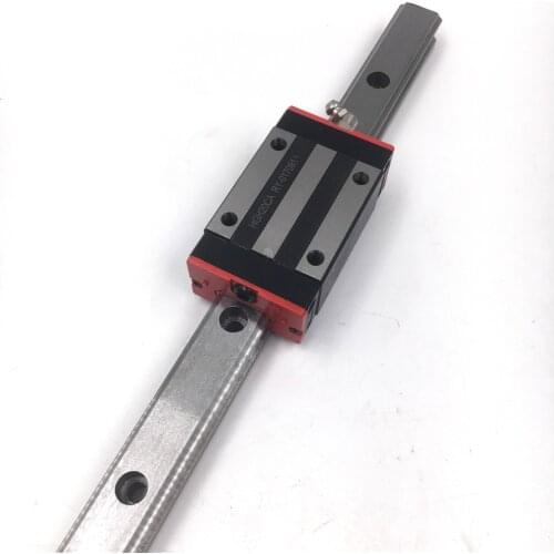 HGR25 Length 800mm Linear Rail Guide 25mm Linear Guideway + 2pcs Square Rail Block HGH25CAZAC for CNC X Y Z Axis Replace HIWIN