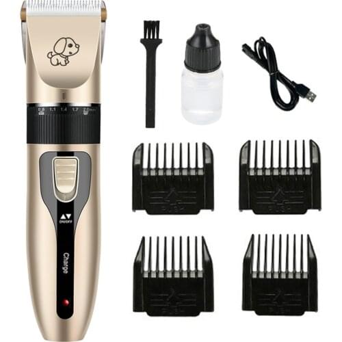 Dog Shaver Clipper For Grooming Kit Rechargeable Cordless Quiet Electric Hair Clippers Set For Puppy Cats Pets