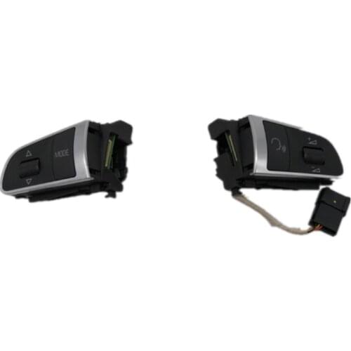 OEM Chrome Multifunctional Steering Wheel Button Switch MFSW Key for AUDI A6 C6 A3 A4 A5 Q5 A8 TT