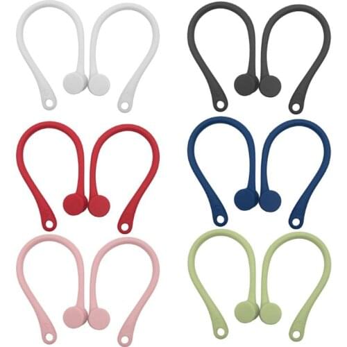 1Pair Soft Silicone Anti-slip Rope Strap Anti-lost Earhook Loop String for Airpods Wireless Bluetooth Earphones Accessories
