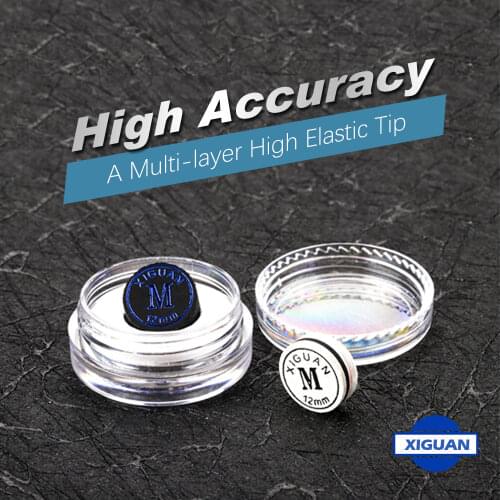 Xiguan TIP Carom Cue Billiard Tip 12mm Tip 4/6 Layers Pig Skin Carom Billard Tip Professional Carom Cue Tip Billiard Accessories