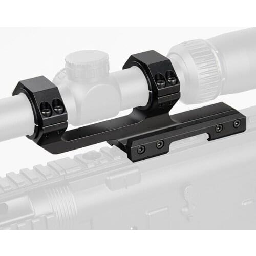 PPT New Arrival Dual Ring Rifle Scope Mount Black 6063 Aluminum Diameter 25.4-30mm For Picatinny Rail OS24-0201