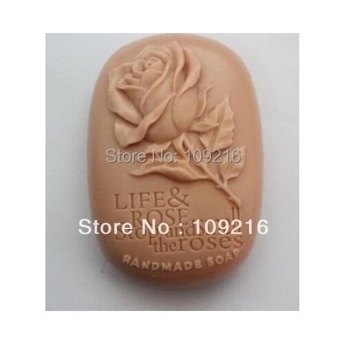 Wholsale!!1pcs LIFE & Rose (ZX1542) Handmade Soap Mold Crafts DIY Mold