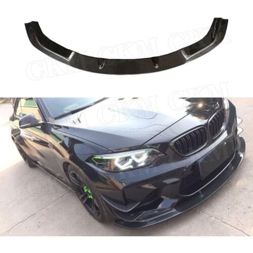 2 Series Carbon Fiber Front Bumper Lip Spoiler 3D Style for BMW F87 M2 2016 2017 2018 FRP Head Bumper Chin Shovel Guard