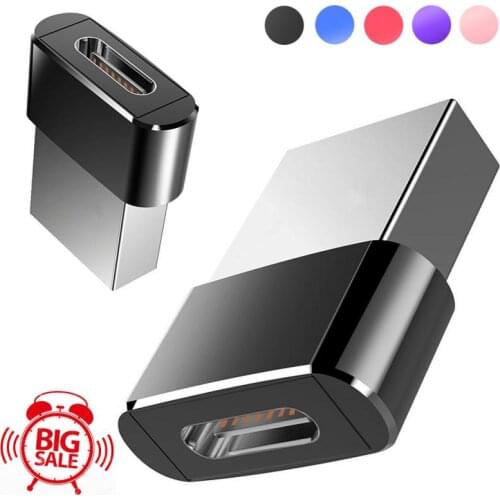 USB 2.0 Type A Male to Type C Female Connector Converter Adapter Type-c USB Standard Charging Data Transfer