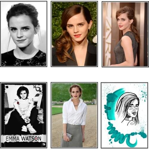 High definition Emma Watson classic movie White cardboard poster/Bar Poster/decorative painting 2001