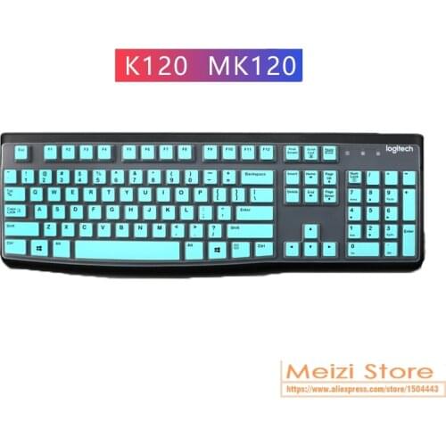 For Logitech MK120 K120 MK 120 K120 Dust Cover Film Silicone Dustproof mechanical Wireless Desktop keyboard Cover Protector