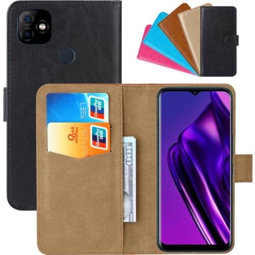 Luxury Wallet Case For Itel P36 PU Leather Retro Flip Cover Magnetic Fashion Cases Strap